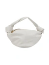 Bottega Veneta Double Knot Mini Top Handle Bag In White Gold