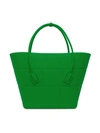 Bottega Veneta Arco Intrecciato-effect Rubber Tote Bag In Grass