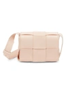 Bottega Veneta Candy Cassette Leather Card Holder-on-strap In Melon