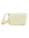 Bottega Veneta Candy Cassette Leather Card Holder-on-strap In Lemon