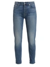 7 For All Mankind Kimmie Mid Rise Straight Leg Jeans In Slim Illusion Luxe Love Story