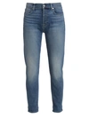 7 For All Mankind Kimmie Mid Rise Straight Leg Jeans In Slim Illusion Luxe Love Story In Lyle