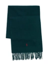 Polo Ralph Lauren Wool-blend Scarf In College Green