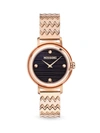 Missoni Fiammato Rose Gold 37mm Bracelet Watch In Black/rose Gold