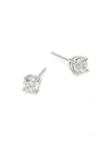 Saks Fifth Avenue Women's 14k White Gold & 0.5 Tcw Diamond Round Stud Earrings