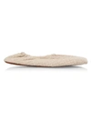 Skin Square-toe Quilted Cotton And Cashmere-blend Slippers In Biscotti