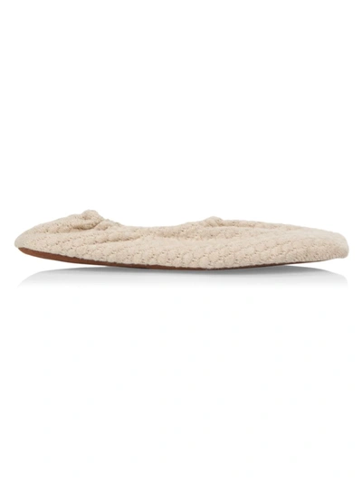 Skin Square-toe Quilted Cotton And Cashmere-blend Slippers In Biscotti