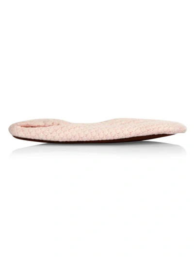 Skin Knit Square-toe Ballet Slippers In Pearl Pink