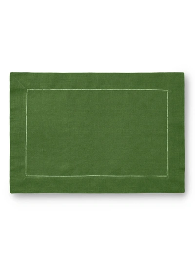 Sferra Festival 4-piece Linen Placemat Set In Emerald