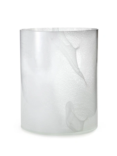 Labrazel Bianca Waste Basket In White Swirl