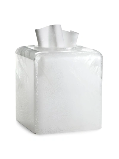 Labrazel Bianca Tissue Box Cover In White Swril