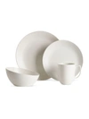 Nambe Orbit Dinnerware 4 Piece Place Setting In White