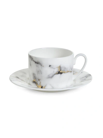 Prouna Marble Tea Cup & Saucer Set