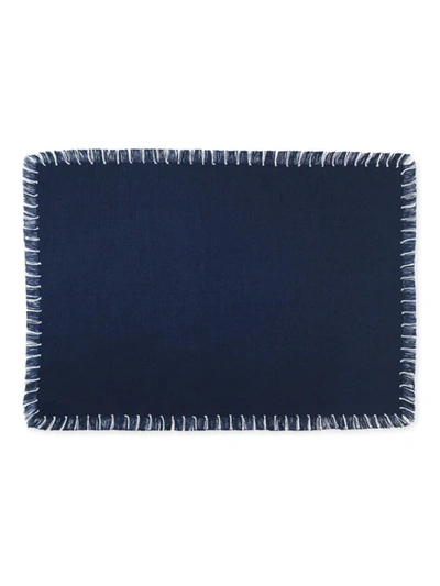 Tina Chen Designs Hand-knotted Fringe 4-piece Placemat Set