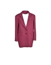 PATRIZIA PEPE PATRIZIA PEPE WOMENS PLUM COAT