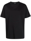 BALMAIN BLACK COTTON T-SHIRT