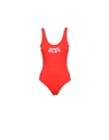 GCDS WOMENS RED SWIMSUIT