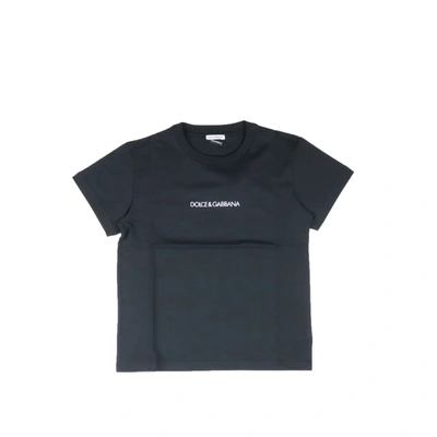 Dolce & Gabbana Kids' Cotton T-shirt In Black