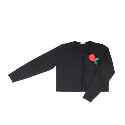 Dolce & Gabbana Kids' Wool Cardigan In Black