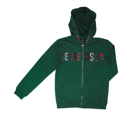 Jeckerson Kids' Full Zip Jacket In Green