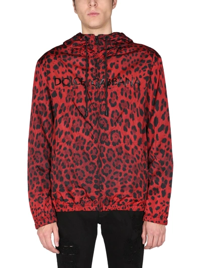 DOLCE & GABBANA JACKET WITH ANIMAL PRINT