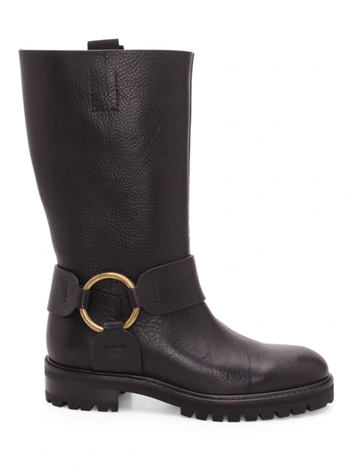 Pedro Garcia Sol Leather Boots In Black