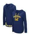 Colosseum Women's Navy Cal Bears My Lover Hoodie Long Sleeve T-shirt In Navy