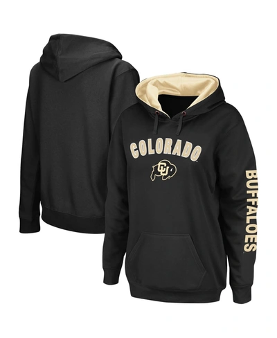 Colosseum Women's Black Colorado Buffaloes Loud And Proud Pullover Hoodie
