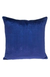 Parkland Collection Iphis Topstitched Throw Pillow In Blue