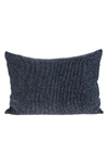 Parkland Collection Aster Embellished Throw Pillow In Metallic Blue