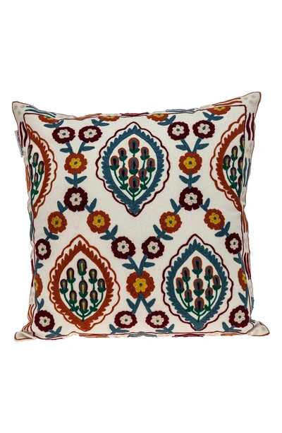 Parkland Collection Florina Tapestry Throw Pillow In Beige