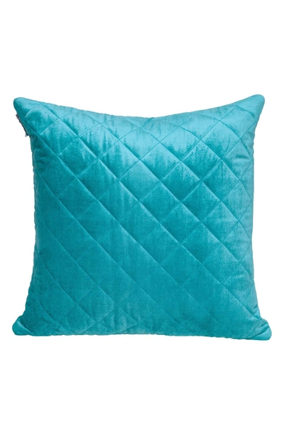Parkland Collection Milo Quilted Throw Pillow In Aqua