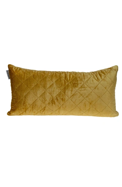 Parkland Collection Milo Quilted Throw Pillow In Yellow
