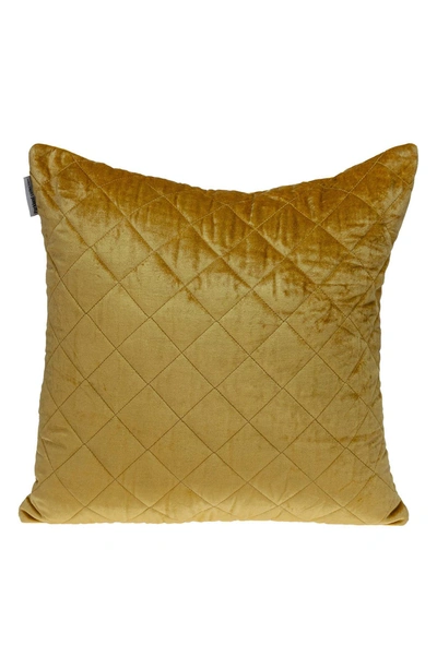 Parkland Collection Milo Quilted Throw Pillow In Yellow