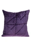 Parkland Collection Zoe Quilted Throw Pillow In Purple
