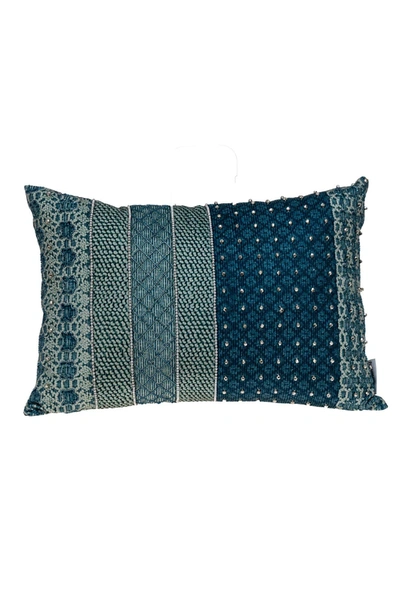 Parkland Collection Petunia Tapestry Throw Pillow In Green