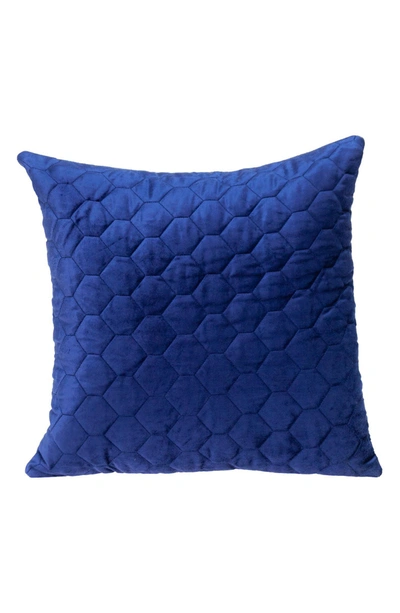 Parkland Collection Bazyli Quilted Throw Pillow In Blue