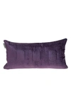Parkland Collection Iphis Topstitched Throw Pillow In Purple