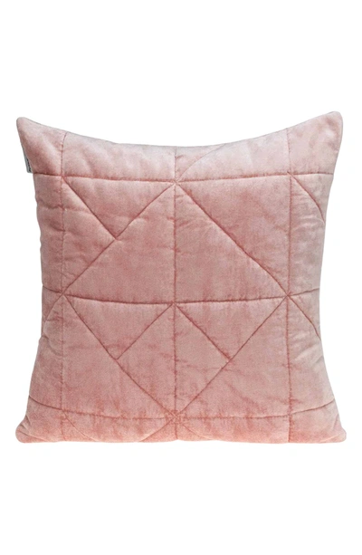 Parkland Collection Zoe Topstitched Throw Pillow In Pink