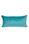 Parkland Collection Milo Quilted Throw Pillow In Aqua
