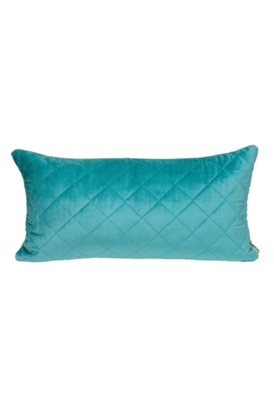 Parkland Collection Milo Quilted Throw Pillow In Aqua