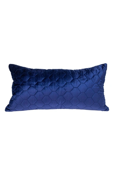 Parkland Collection Parkland Colleciton Bazyli Quilted Throw Pillow In Blue