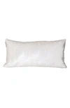Parkland Collection Iphis Topstitched Throw Pillow In White