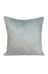 Parkland Collection Gaia Topstitched Throw Pillow In Grey