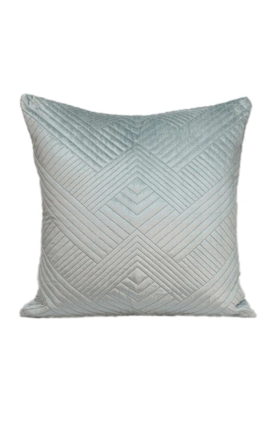 Parkland Collection Gaia Topstitched Throw Pillow In Grey