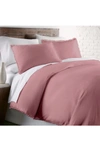 Southshore Fine Linens Classic Pom Pom Trimmed Duvet Cover Set In Rose