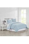 Southshore Fine Linens Classic Pom Pom Trimmed Duvet Cover Set In Light Blue