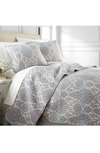 Southshore Fine Linens Luxury Premium Collection Ultra Quilt Set In Aqua