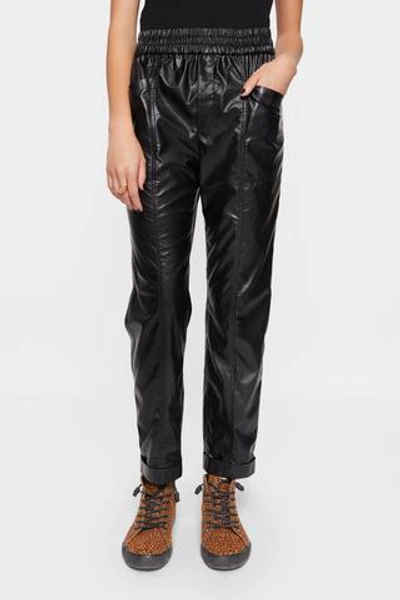 Rebecca Minkoff June Faux-leather Pants In Black