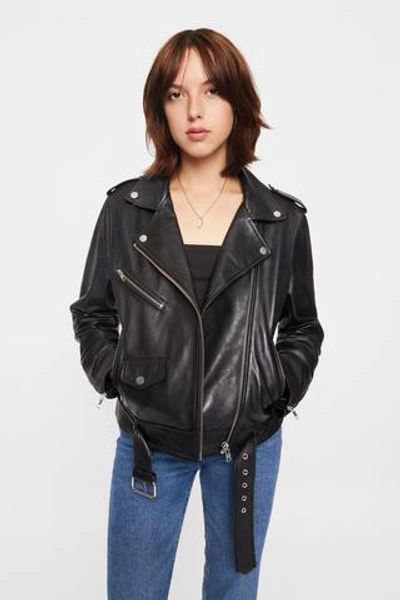 Rebecca Minkoff Jett Moto In Black